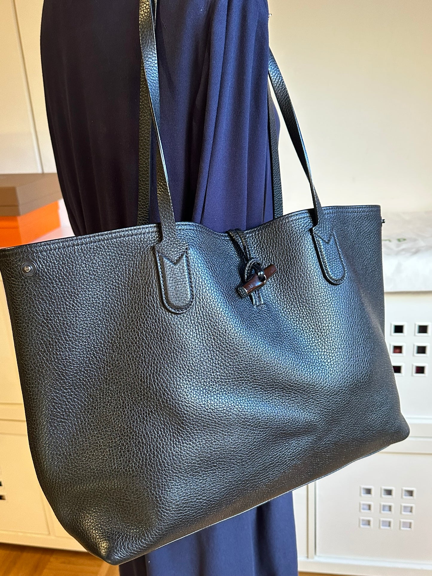 Longchamp - Großer Shopper Roseau Essential, Größe L