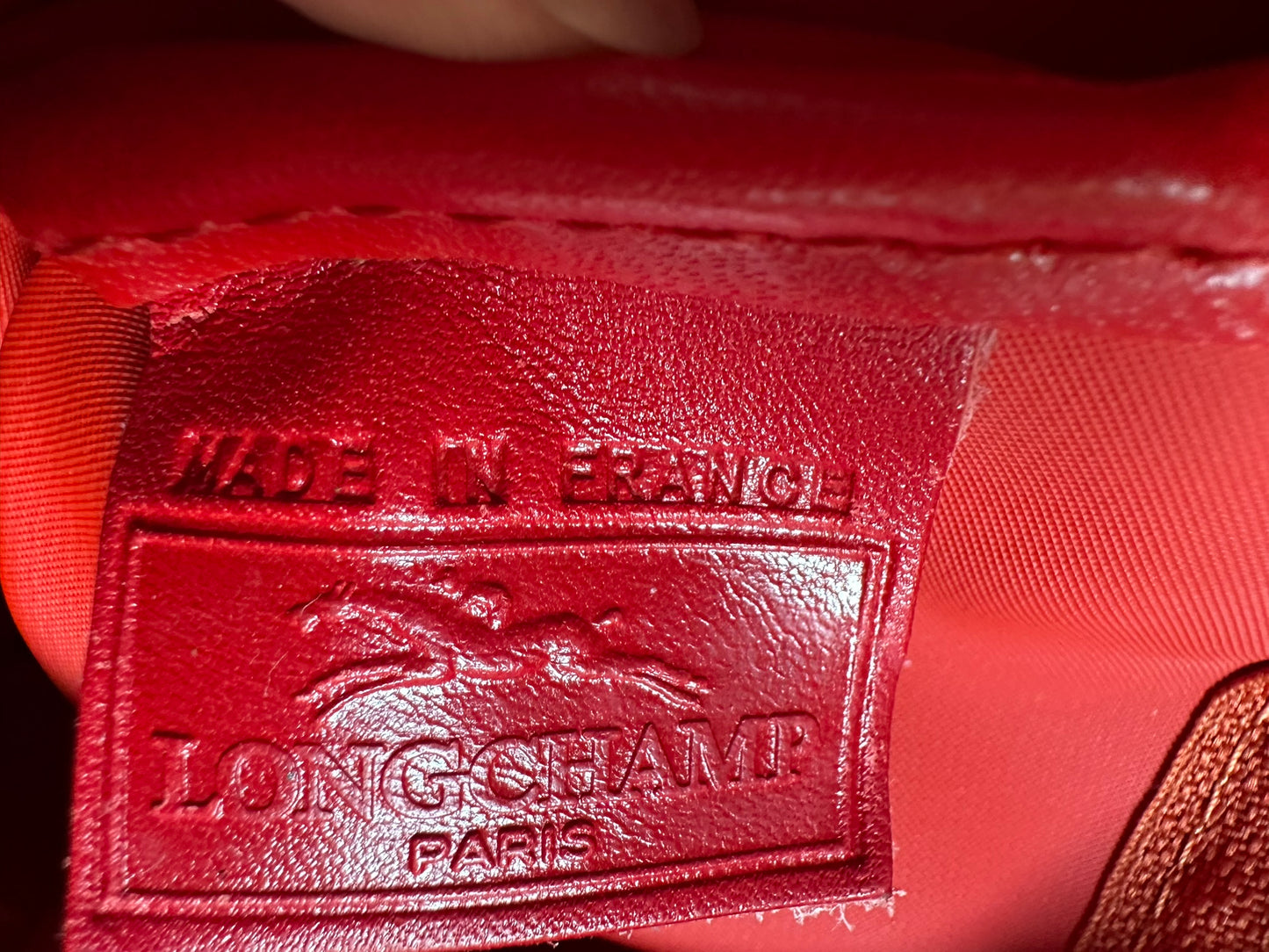 Sac banane Longchamp Le Pliage – Rouge.