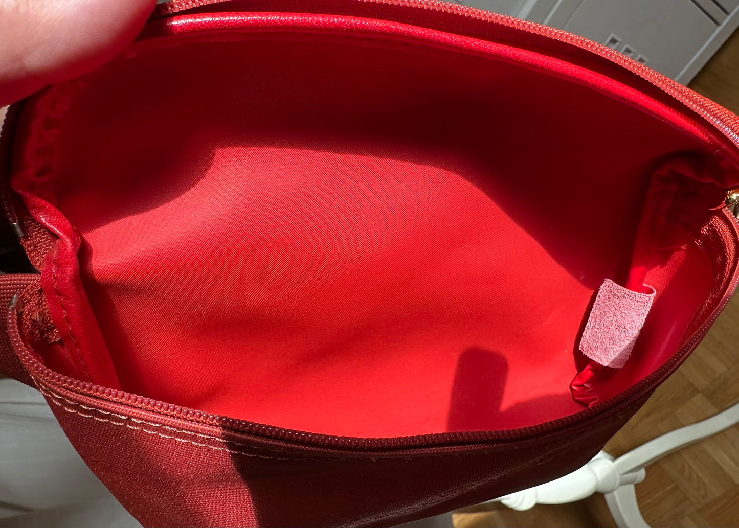 Sac banane Longchamp Le Pliage – Rouge.
