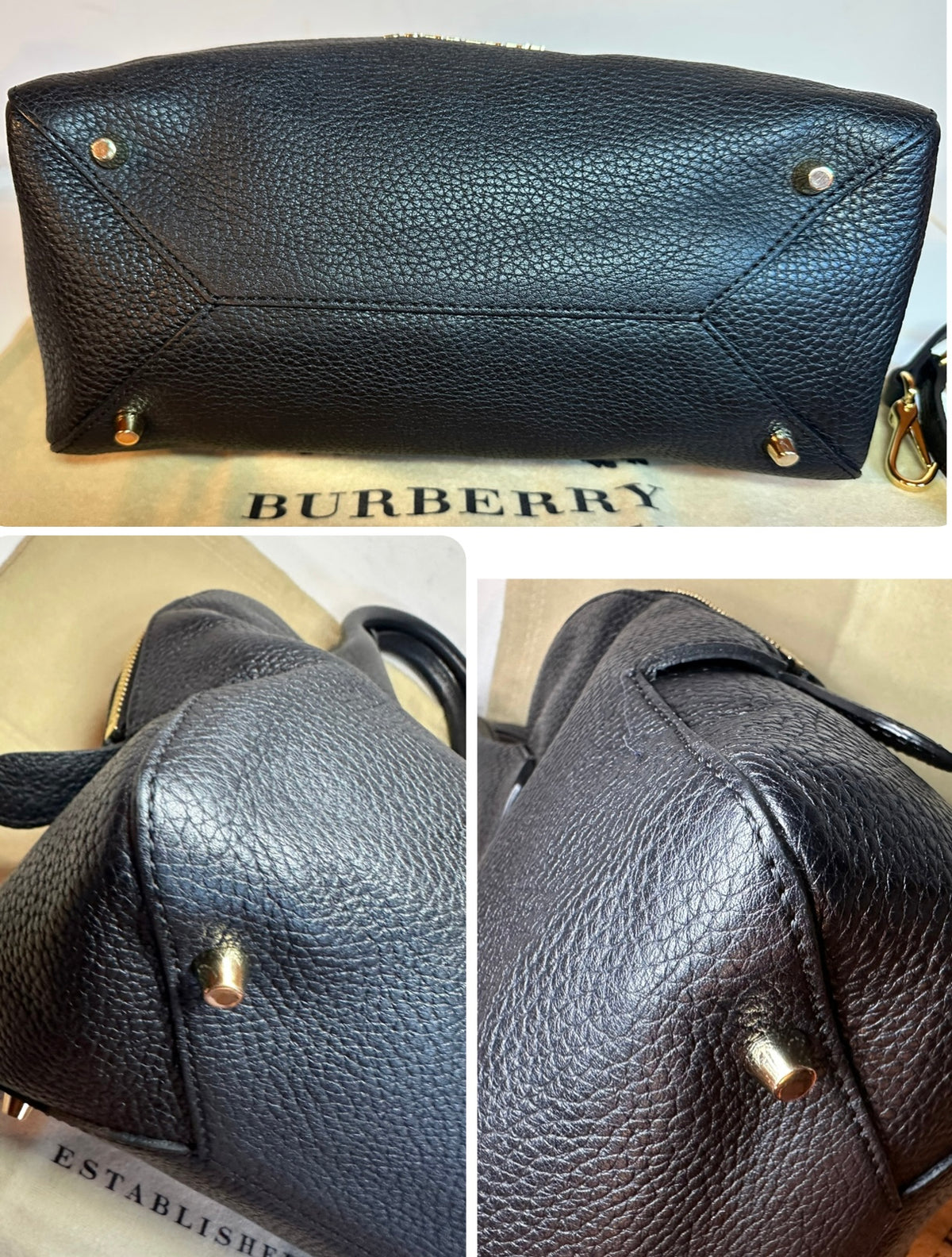 État neuf! Sac Burberry "Greenwood" Bowling