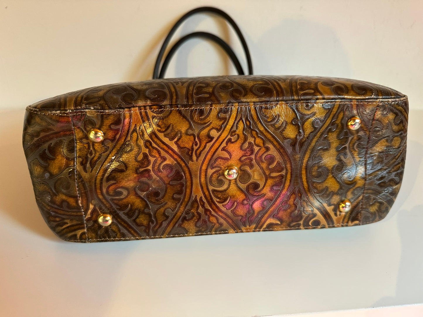 Sac Longchamp Vintage Collector – Cuir Embossé Arabesques