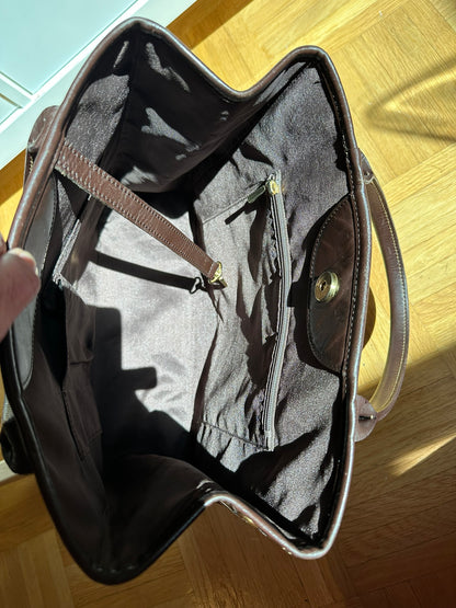 Sac Longchamp Vintage Collector – Cuir Embossé Arabesques