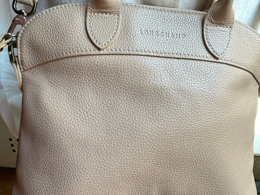 Longchamp Le Foulonné Tasche Beige - Größe S.