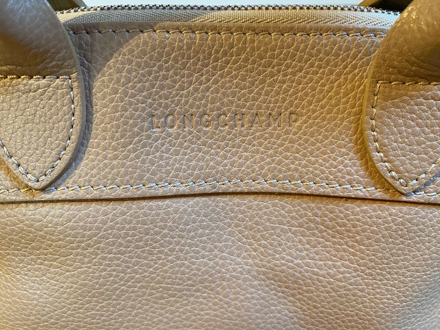 Sac Longchamp Le Foulonné beige - taille S.