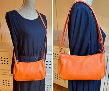 Sac Longchamp bandoulière orange - Le Foulonné.