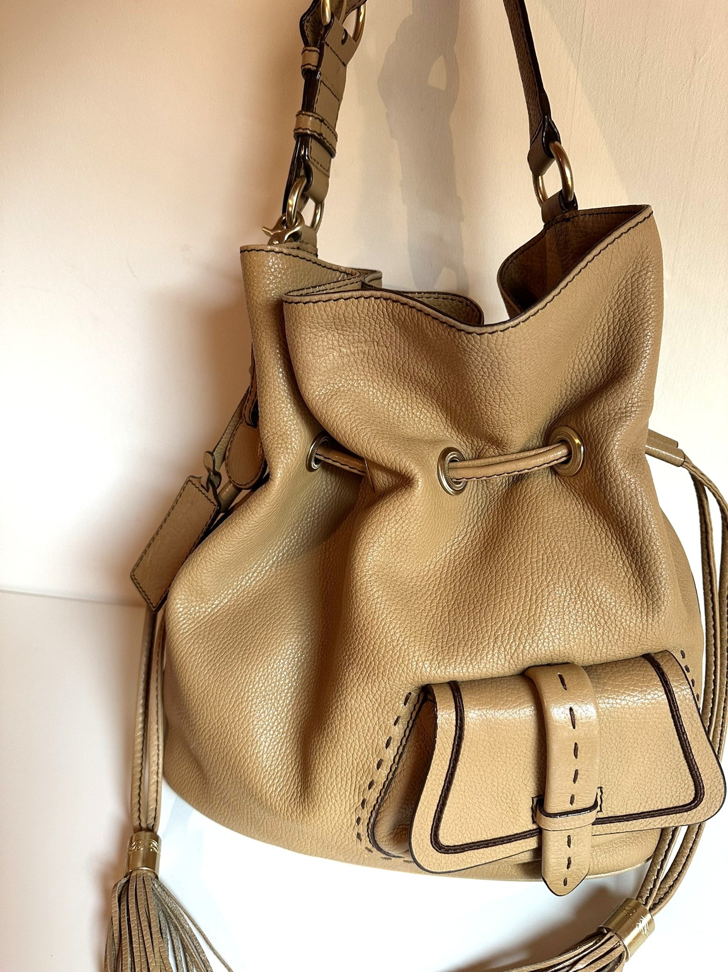 Lancel Premier Flirt XL Bag Beige