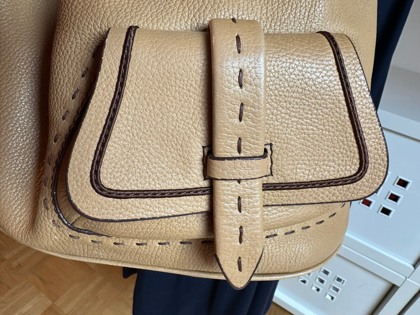 Lancel Premier Flirt XL Bag Beige
