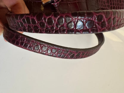 Sac Longchamp Roseau Bordeaux/Prune taille M