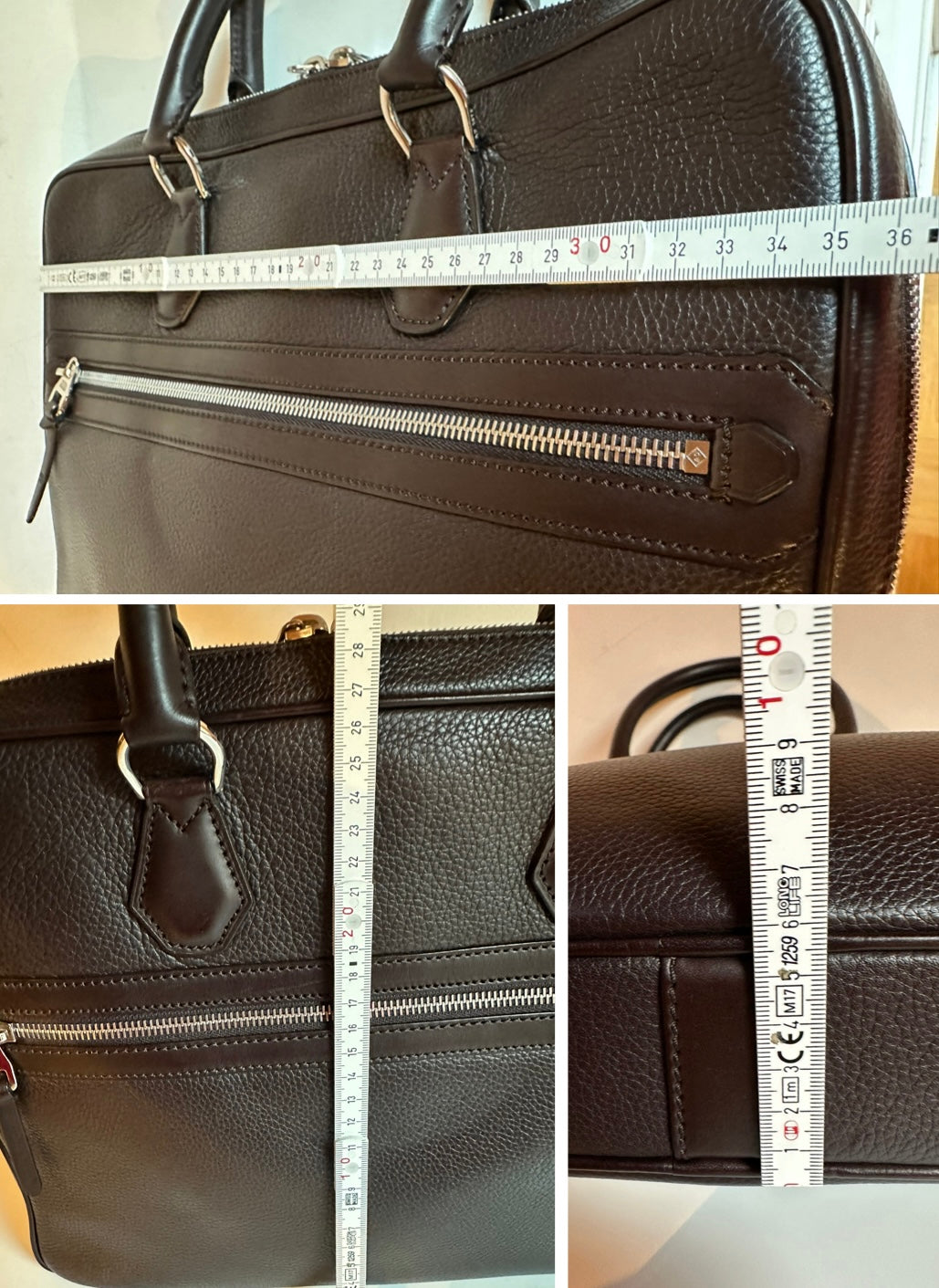 Dunhill Boston Porte-documents – Cuir Grainé Chocolat