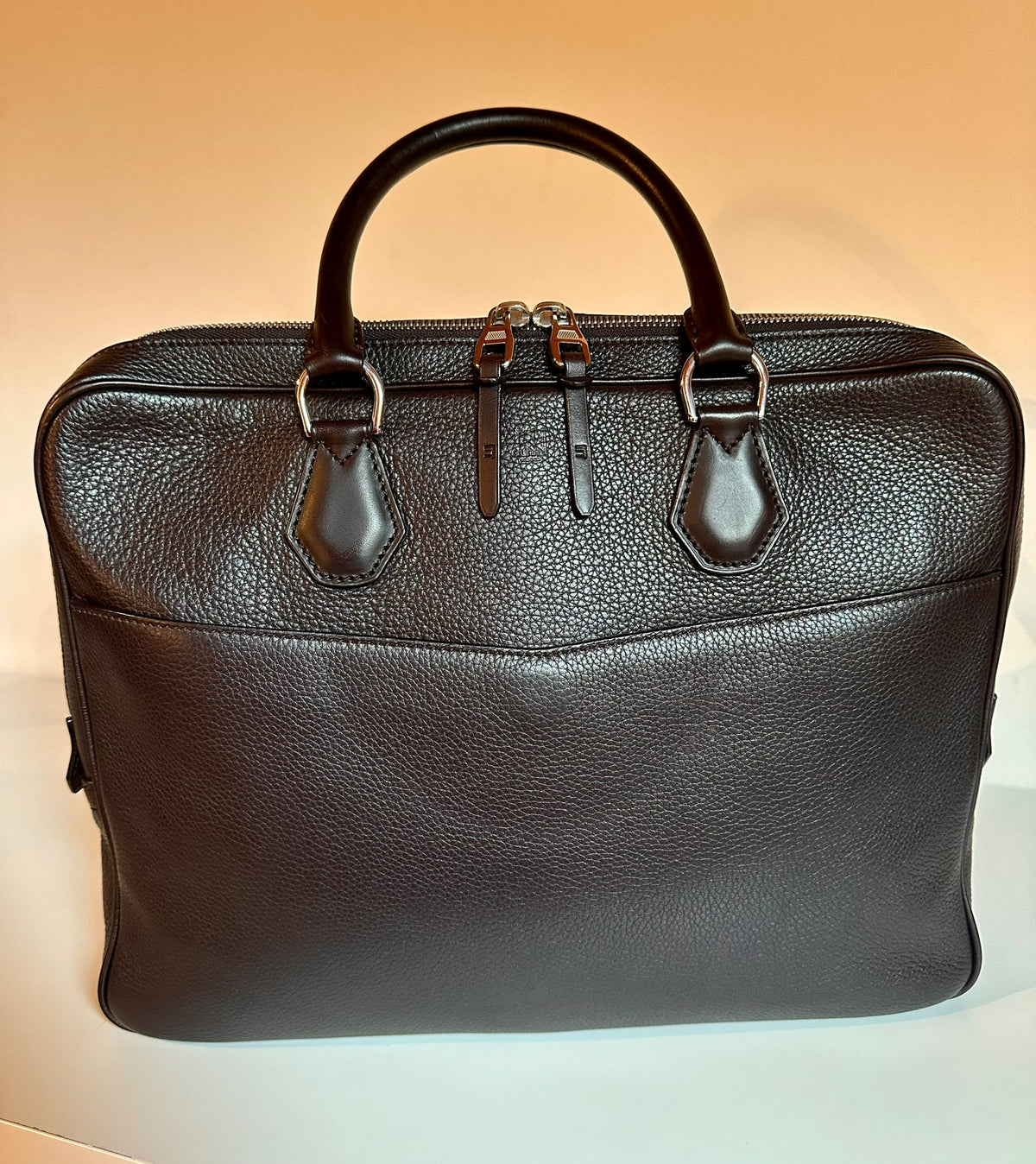 Dunhill Boston Porte-documents – Cuir Grainé Chocolat