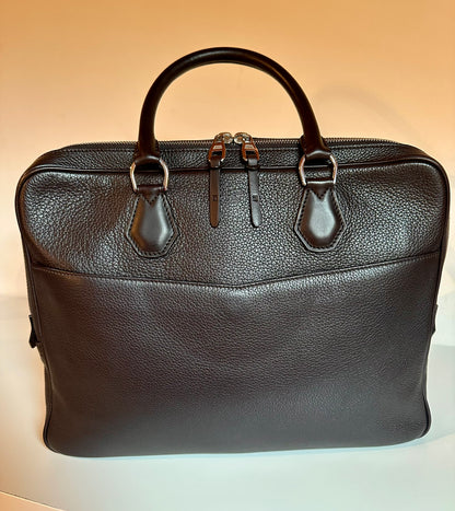 Dunhill Boston Porte-documents – Cuir Grainé Chocolat