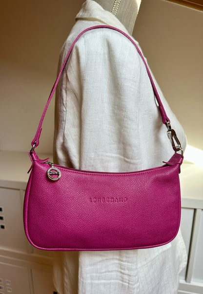 Longchamp sac baguette rose fuchsia