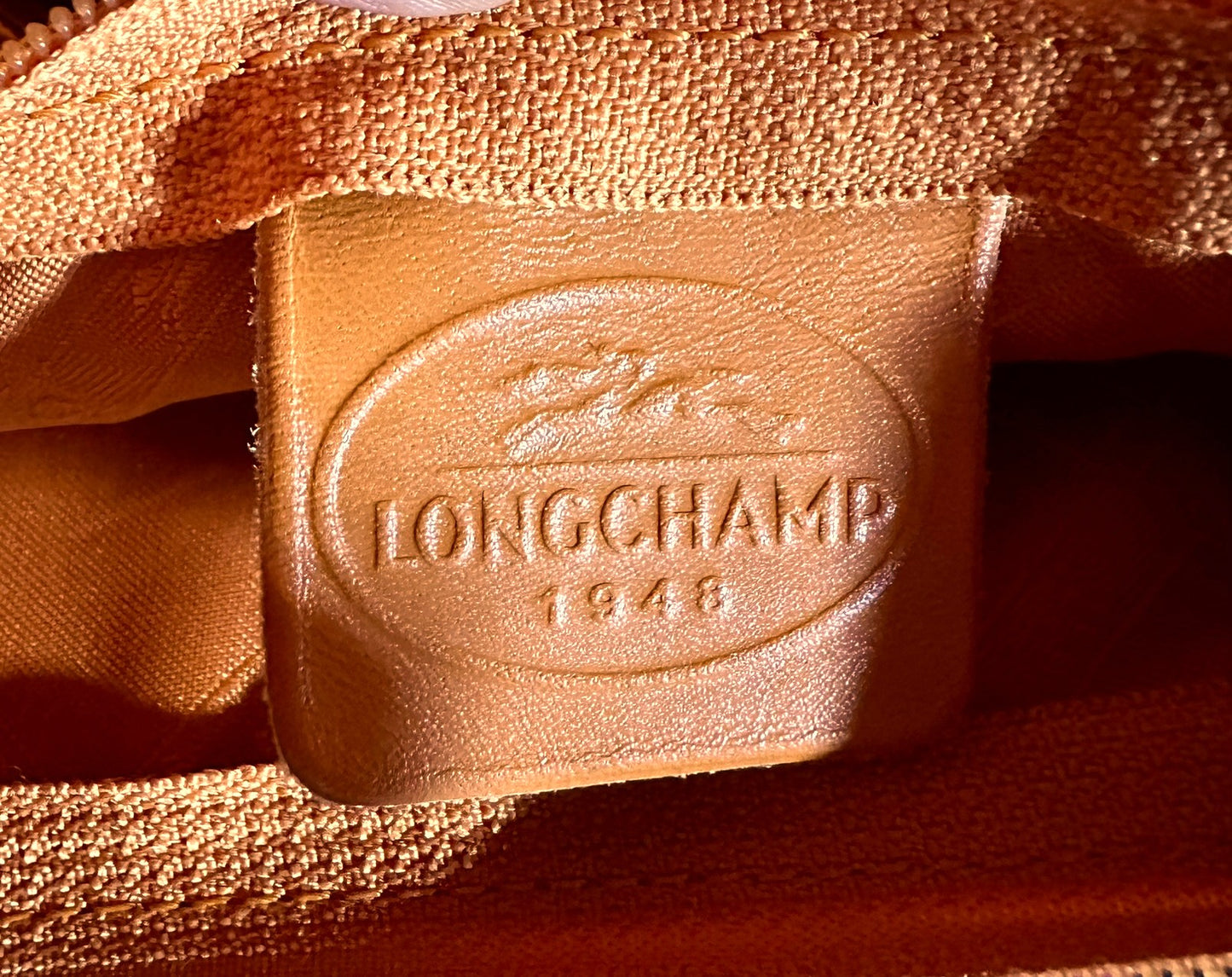 Longchamp sac baguette orange
