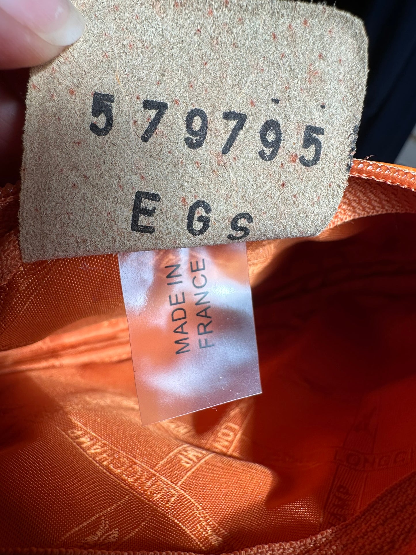 Longchamp sac baguette orange