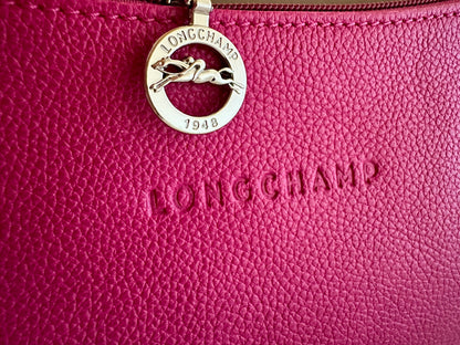 Longchamp sac baguette rose fuchsia