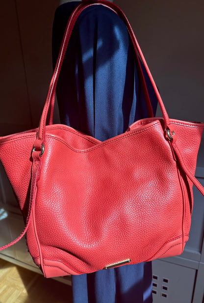 Sac Cabas Burberry Canterbury – Cuir Grainé Corail