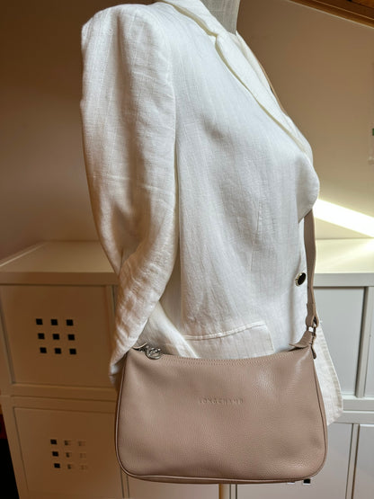 Sac Longchamp bandoulière beige - Le Foulonné.