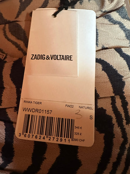Zadig & Voltaire Robe Rinka Tiger taille S
