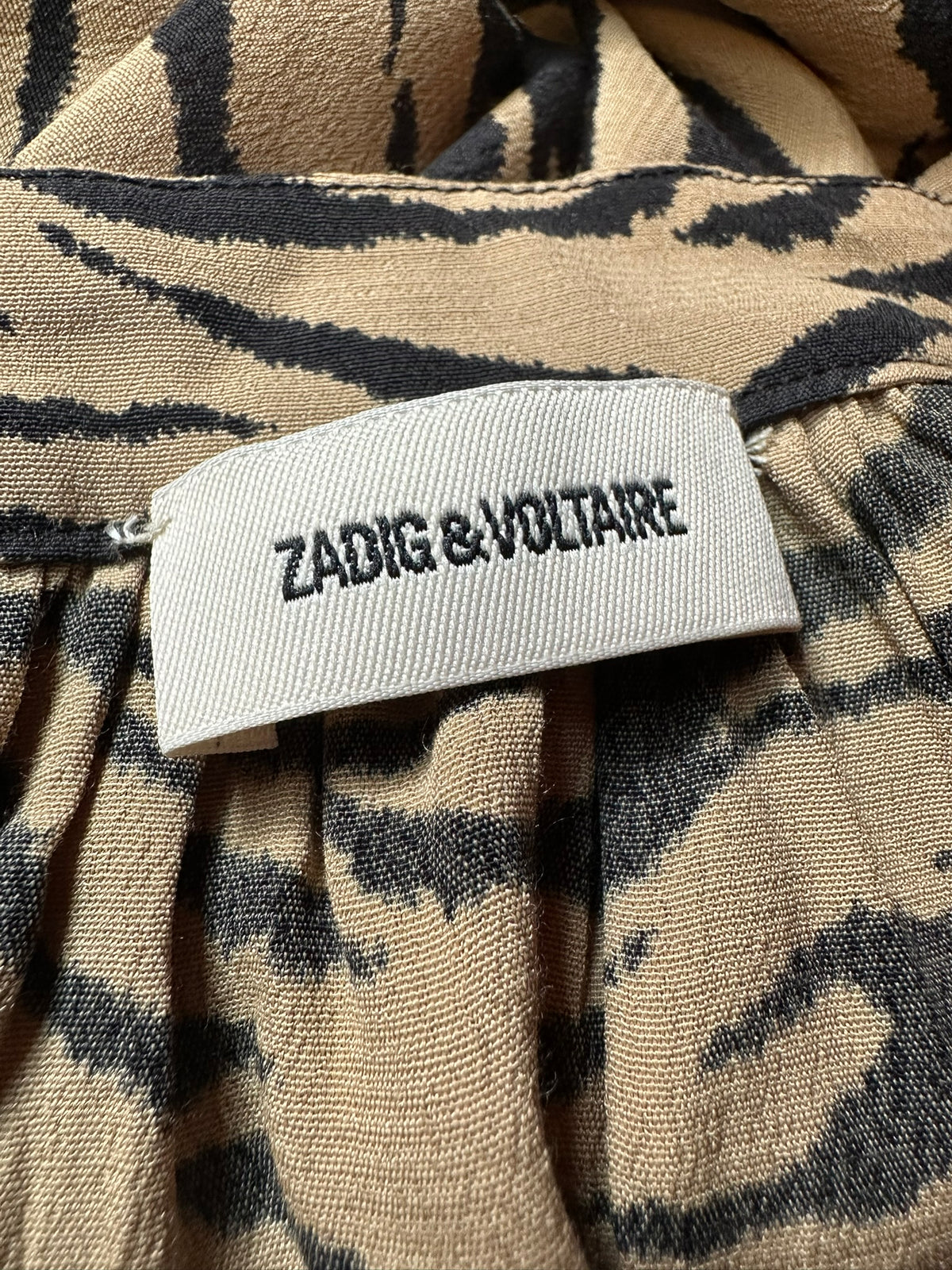 Zadig & Voltaire Robe Rinka Tiger taille M